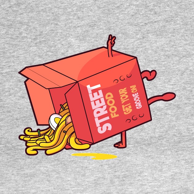 Breakdancing Takeout Box // Funny Street Food Cartoon by SLAG_Creative